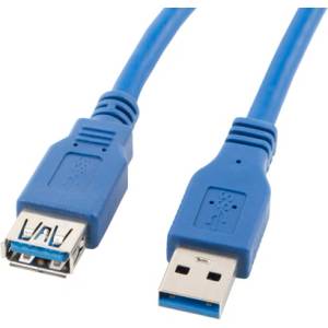 Lanberg USB 3.0 син кабел AM-AF удължител, 3 м