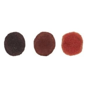 TITANUM Polyester pompons 10mm brown 120pcs