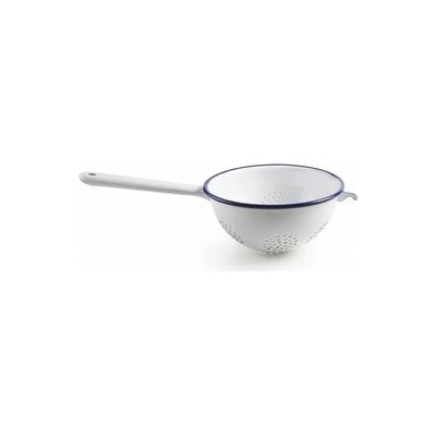 Smaltovaný cedník s modrým okrajem 18cm - Ibili