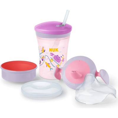 Nuk Сет чаши Nuk - Evolution Cups, All-in-one, момиче розов (10255637)
