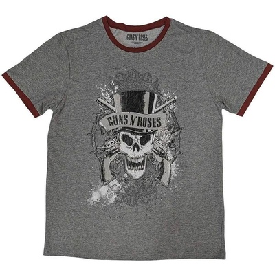 Guns N' Roses Faded Skull (Ringer) Grey L Риза (GNRRG17MG03)