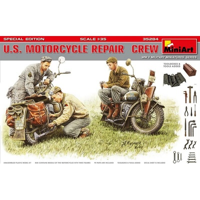U.S. Motorcycle Repair Crew Special Edition MiniArt 1:35