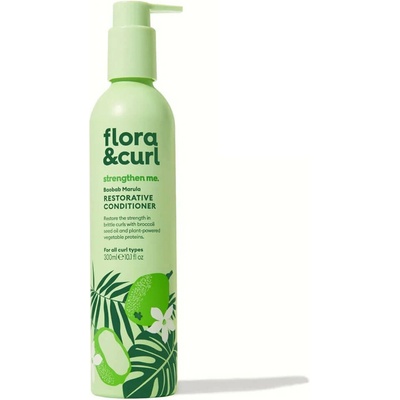 Flora & Curl Baobab Marula Restorative Conditioner Posilující kondicionér s proteiny 300 ml – Hledejceny.cz