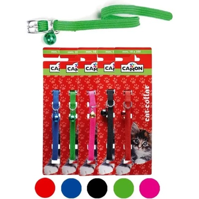 Camon - Текстилен нашийник за котки - различни цветове - 10х300 mm