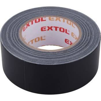 Extol Самозалепваща лента от текстил, черна, 50mmx50m (хоби лента / дюкер лента)