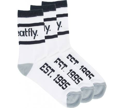 Meatfly Basic Long 3 Pack B White