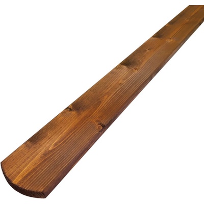 Plotovka severský smrk půlkulatá 95x18mm ořech Délka v mm:: 1000 mm