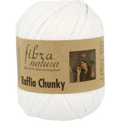 Fibra Natura Raffia Chunky 01 bílá