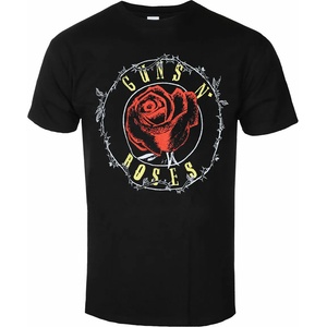 ROCK OFF Мъжка тениска Guns N' Roses - Rose Circle Paradise City - BLACK - ROCK OFF - GNRTS122MB