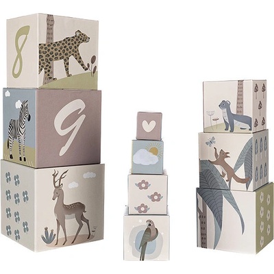 Zopa Stohovací kartonové kostky