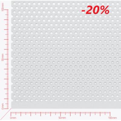Děrovaný plech; děrování kruhové přesazené; otvor 3,5mm; rozteč 5,0mm