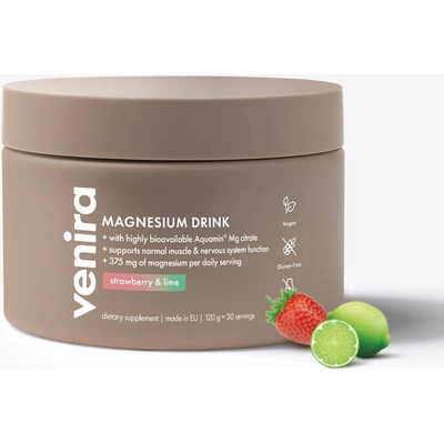 Venira magnézium drink jahoda-limetka 120 g
