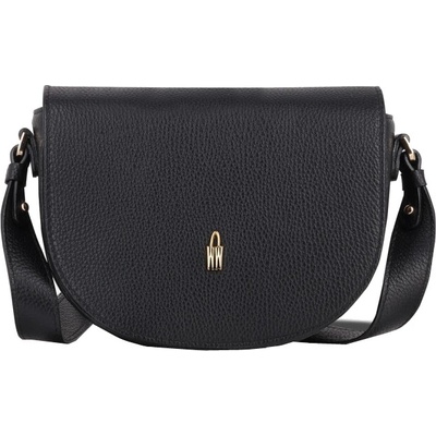 Wojewodzic ierna kožená crossbody kabelka 31999/FD01/Z z talianskej kože