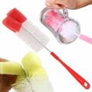 Canpol babies kefa na čistenie fliaš s hubkou zelená/modrá