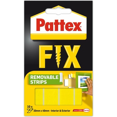 PATTEX FIX Oboustranné lepící proužky, 20× 40 mm, 10 ks – Hledejceny.cz