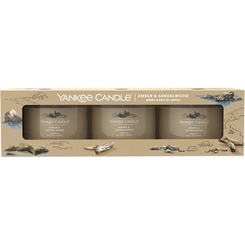 Yankee Candle Amber & Sandalwood 3 x 37 g