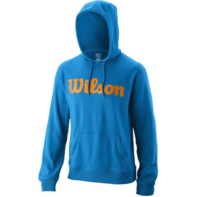 Wilson M Script Cotton PO Hoody Brilliant blue/Mandarin