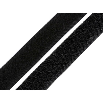 Prima-obchod Suchý zip háček + plyš šíře 20 mm PES, barva 2 černá