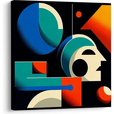 Obraz abstraktní geometrické tvary v pohybu - 40x40