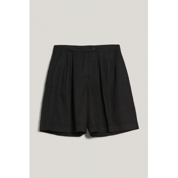 Gant šortky TAILORED LINEN SHORTS BLACK
