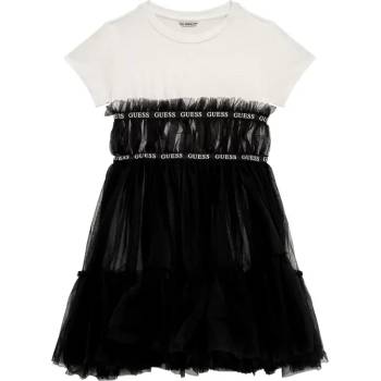 Image 1 of Guess Разкроена комбинирана рокля в черно за момиче Guess