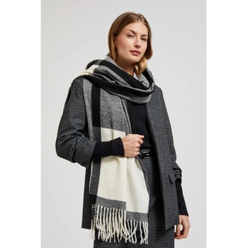 Moodo Бяло и черно дамско шалче Moodo Moodo | Cheren | ЖЕНИ | UNI