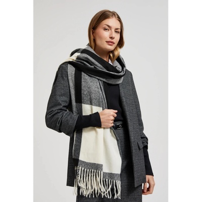 Moodo Бяло и черно дамско шалче Moodo Moodo | Cheren | ЖЕНИ | UNI