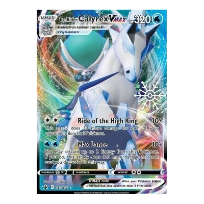 Pokémon CRE 046/198 Ice Rider Calyrex VMAX (Advent Calendar) - Chilling Reign