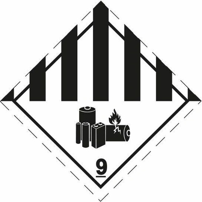 Značka ADR č. 9A, magnetická fólie 0,5 mm (30 x 30 cm)