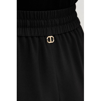 Twinset Панталон Twinset в черно с широка каройка, с висока талия 252TP2611 (252TP2611)