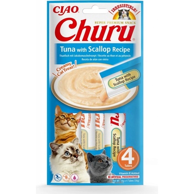 Churu Cat Tuniak s hrebenatkou 4 x 14 g