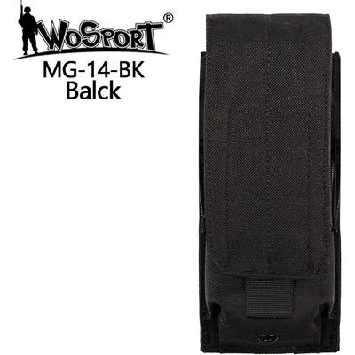 Wosport Single molle na zásobník M4/M16 s chlopní černá