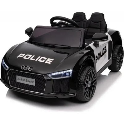 Audi R8 12V - Полицейска детска акумулаторна кола, EVA гуми (942231R)