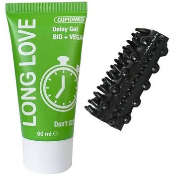 Image 1 of CUPID LABS Задържащ гел за мъже Long Love + пенис ринг