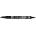 Pilot Алкохолен маркер, 0, 8/2 мм, с два края, PILOT "Twin", черен SCA-TM-B-BG (SCA-TM-B-BG)