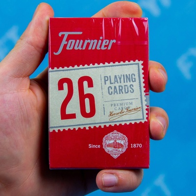 Fournier 26 Bridge size Červená – Zboží Mobilmania