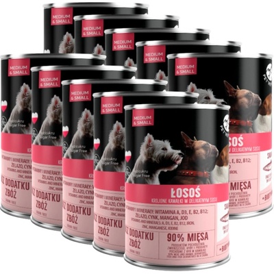 PetRepublic Adult kúsky v omáčke s lososom 10 x 400 g
