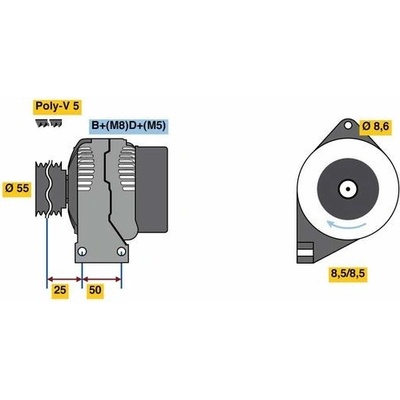 BOSCH 0 986 049 540 generátor (0986049540)