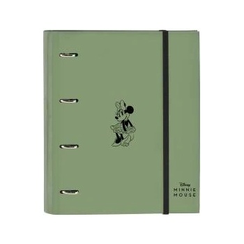 Minnie Mouse Папка с пръстени Minnie Mouse Mint shadow Военно зелено (27 x 32 x 3.5 cm)
