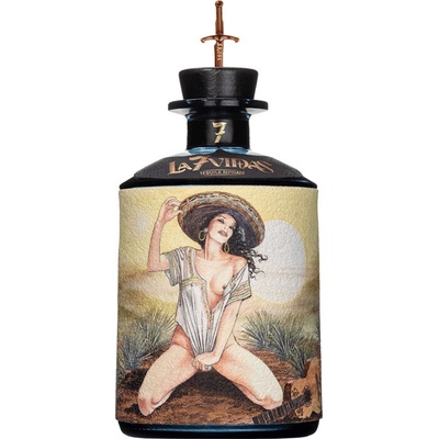 La 7 Vidas Tequila Reposado 40% 0,7 l (čistá fľaša)