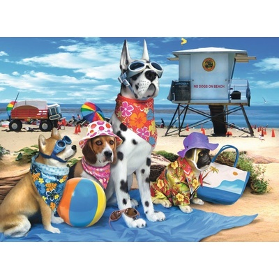 Ravensburger Zákaz psů na pláži 100 dílků