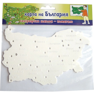 Естрела Шаблон карта на България