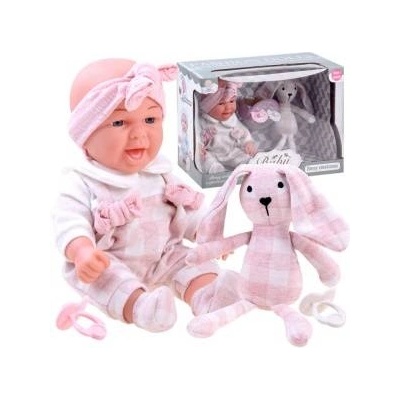 Jokomisiada A charming BOBAS doll with a plush bunny ZA3828