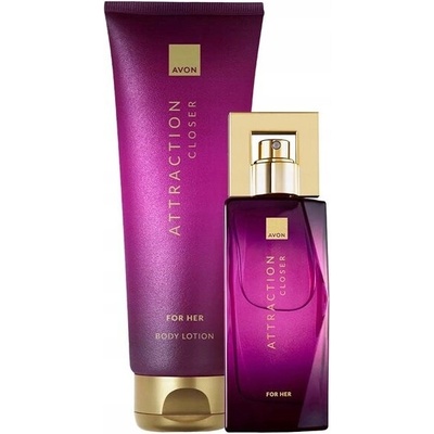 Avon Attraction Closer EDP 50 ml + tělové mléko 125 ml