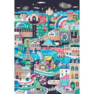 Pieces & Peace - Puzzle Monuments of Paris - 1 000 piese