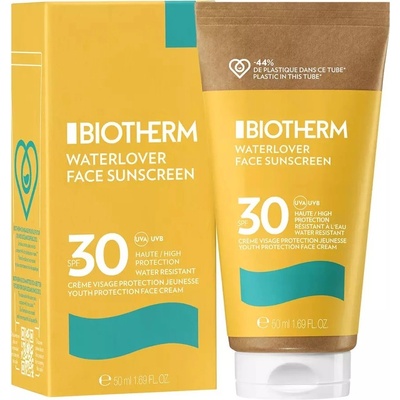 Biotherm Waterlover Face Sunscreen ochranný krém na tvár proti starnutiu pre intolerantnú pleť SPF30 50 ml