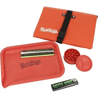 Sada na balení cigaret Honeypuff Hemp Red červená