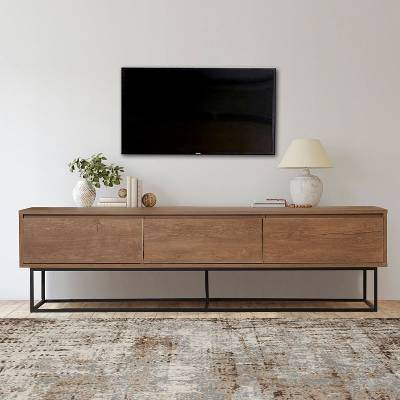TopMebel Мебели за телевизор от меламин Amedeo в цвят орех 180x40x50см