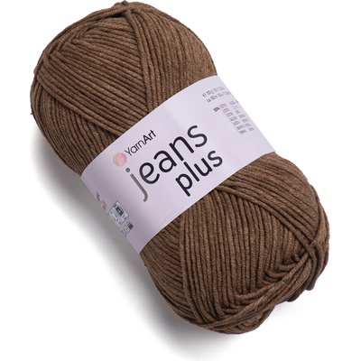 Yarn Art Jeans Plus 40 středně hnědá