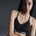 Nike Indy Light Support Women's Padded Adjustable Sports Bra - BLACK/BLACK/WHI
